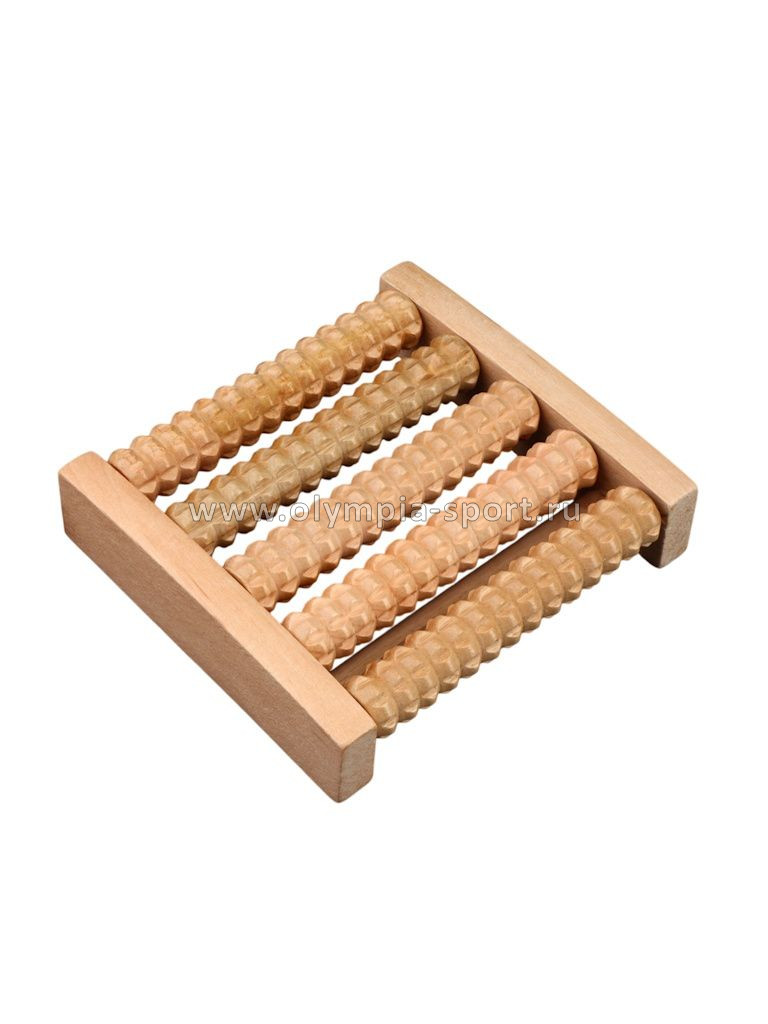 Массажёр деревянный Ножное счастье (5 рядов, 12*14*3см) OT